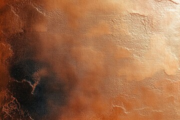 close up texture of an uneven, aged rusty metal surface with orange and dark brown tones
