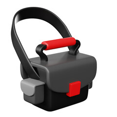 Isometric Rendering Toolbox Bag Case Equipment Container Object Illustration