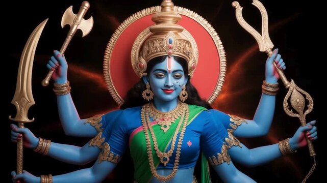 Goddess Kali in calm mood