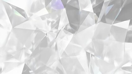 Abstract crystalline surface, facets reflecting light in pale, iridescent colors - Powered by Adobe