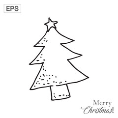 Fototapeta premium christmas tree illustration
