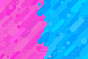 背景素材 水色 青色 桃色 ピンク ツートン 2色 対比  幾何学的なドットとストライプ背景 バック