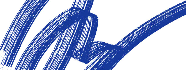 Brush stroke abstract background with expressive blue brush stroke lines. Brush stroke texture creates dynamic modern design, artistic element for creative projects