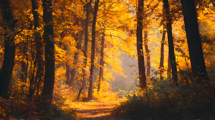 Fototapeta premium autumn in the woods
