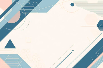 青とピンクのポップでかわいい幾何学的背景