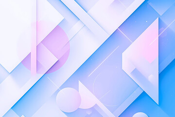 パステルカラーの立体的な幾何学模様の背景