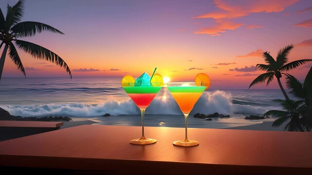 cocktail on the beach