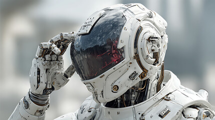 Fototapeta premium vr concept technology advanced with humanoid robot. generative ai 82891289 1