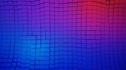 Abstract geometric pattern gradient blue purple and red background texture