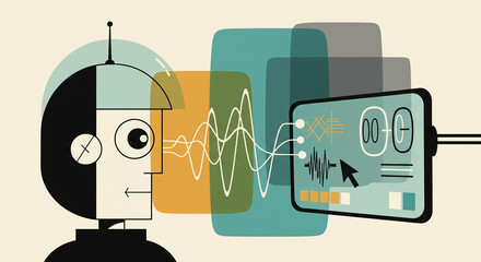 UPA 1950's style The Ultimate Connection: Brain-Computer Interface