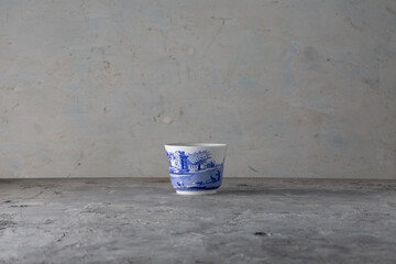 Blue Italian Tea Bowl England Porcelain 2000s