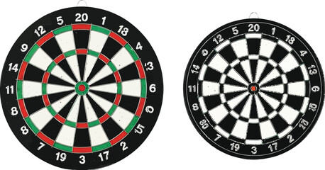 Classic dartboards offer a challenging game of skill and precision, perfect for game rooms, bars, or competitive recreation, aim for the bullseye!