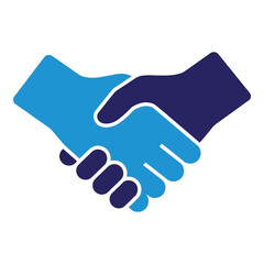 Illustration of a handshake between two people