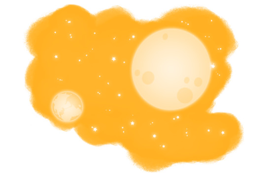 Abstract organic shape with dark circular inclusions against a stark black background evoking a microscopic or celestial view