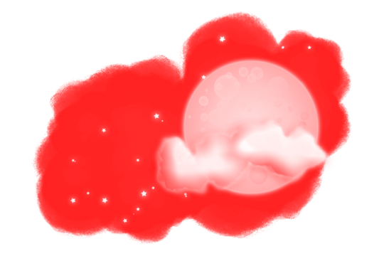 Vibrant abstract red flower with dark center against a stark black background evoking passion and mystery