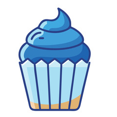 design logo icon  cartoon illustration cupcake