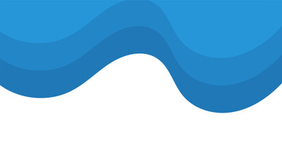 Sea waves layer vector background illustration. Sea beach