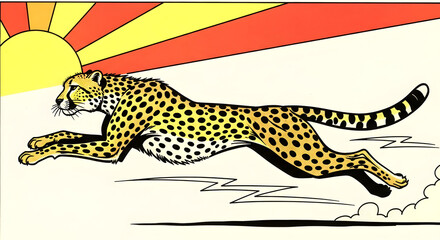cheetah illustration