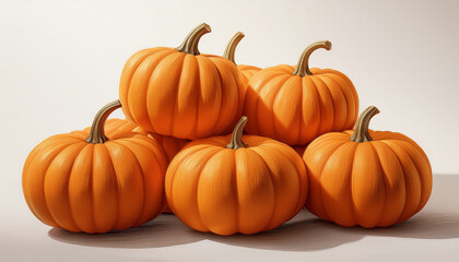 pumpkin fruit on a white background