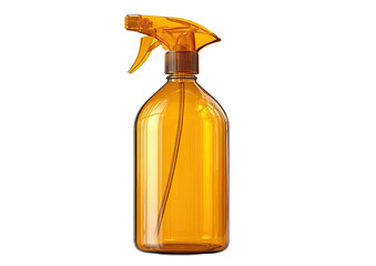 Amber spray bottle, trigger nozzle, transparent liquid tube