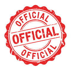 Red official stamp seal with multiple official markings