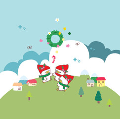 cartoon illustration of a little girl