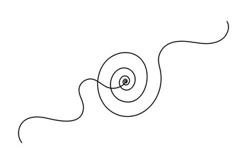 Obraz premium Target with arrow icon continuous one line drawing minimalist outline vector illustration 
