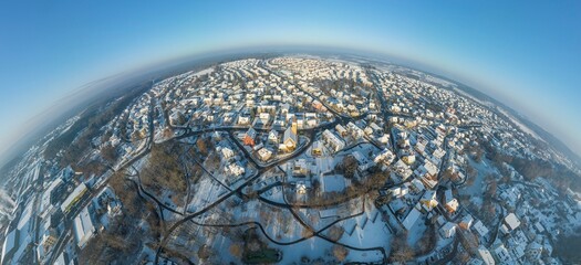 Kalter Wintermorgen im mittelfränkischen Hilpoltstein