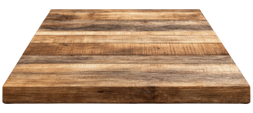 Wooden tabletop, light brown, with wood grain