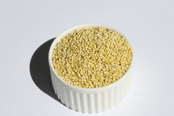 
It's millet rice in a bowl.