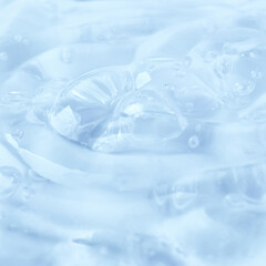 Moisturizing serum or essence: surface of thick gel with bubbles.