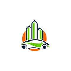 car investment icon vector