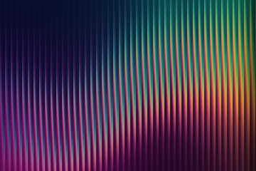 Abstract background with vertical ribbed texture and a vibrant gradient of deep purple, blue, teal, and yellow, creating a futuristic and modern aesthetic