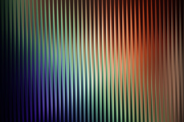 Textured background featuring vertical ribbed lines with a subtle gradient transitioning from deep blue and green to warm orange and brown tones