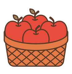 apples in a basket icon