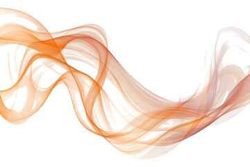 Elegant swirling patterns create a harmonious abstract design with soft shades of orange and white flowing seamlessly together