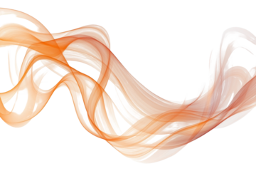 Elegant swirling patterns create a harmonious abstract design with soft shades of orange and white flowing seamlessly together