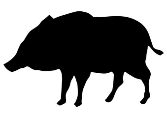 猪のシルエット