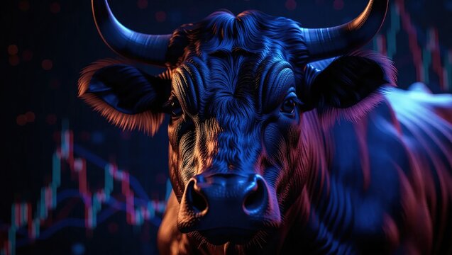 Bull Market - Financial Growth and Investment Success in the Stock Market.