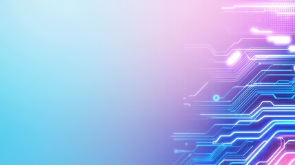 technology concept. Futuristic Abstract Background with Colorful Circuit Patterns and Gradient Hues for Technology and Digital Concepts