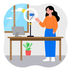 Video Call PNG file on transparent background.