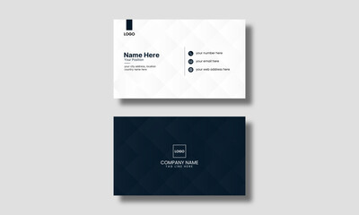 Modern simple minimalist business card design template