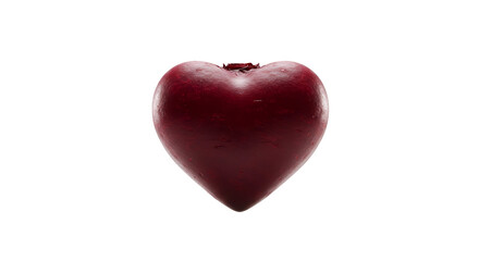 3D Realistic Red Heart Isolated on Black Background Sparkle