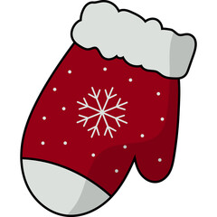 Chrismast Gloves Illustration