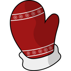 Chrismast Gloves Illustration