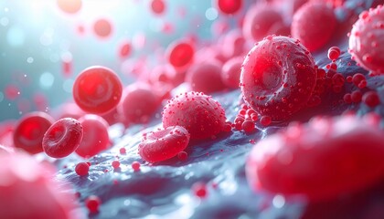 Red Blood Cells and Viral Pathogens: A Microscopic Insight into the Body's Defenses