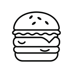 fast food bueger illustration
