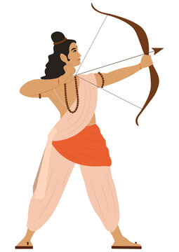 Shree Ram, Lord Rama with Bow and Arrow, Ramayana Character, Ram with Dhanush Baan