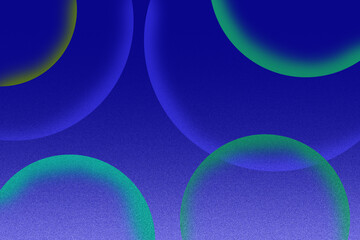 Abstract background with blue and green circles creates a modern and vibrant design