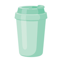 Stay hydrated with a modern reusable mint green tumbler that's perfect for on the go lifestyles and zero waste movements